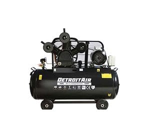 DeTroit Belt Drive Piston Compressor 5.5kW 670l/min @ 8bar 270l tank Three Phase
