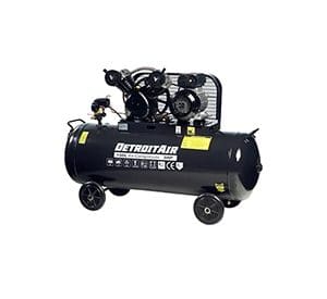 DeTroit Direct Drive Piston Compressor 2.2kW 250l/min @ 8bar 100l tank Single Phase